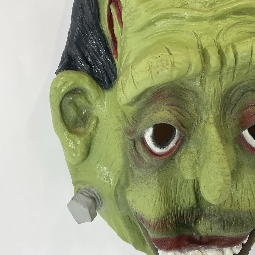 RARE VTG Frankenstein Halloween Latex Mask By Rev‎ Made In Mexico KBF With Tag